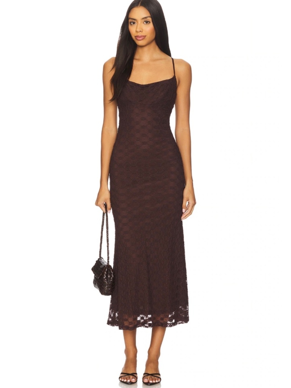 Bardot Adoni mesh midi dress